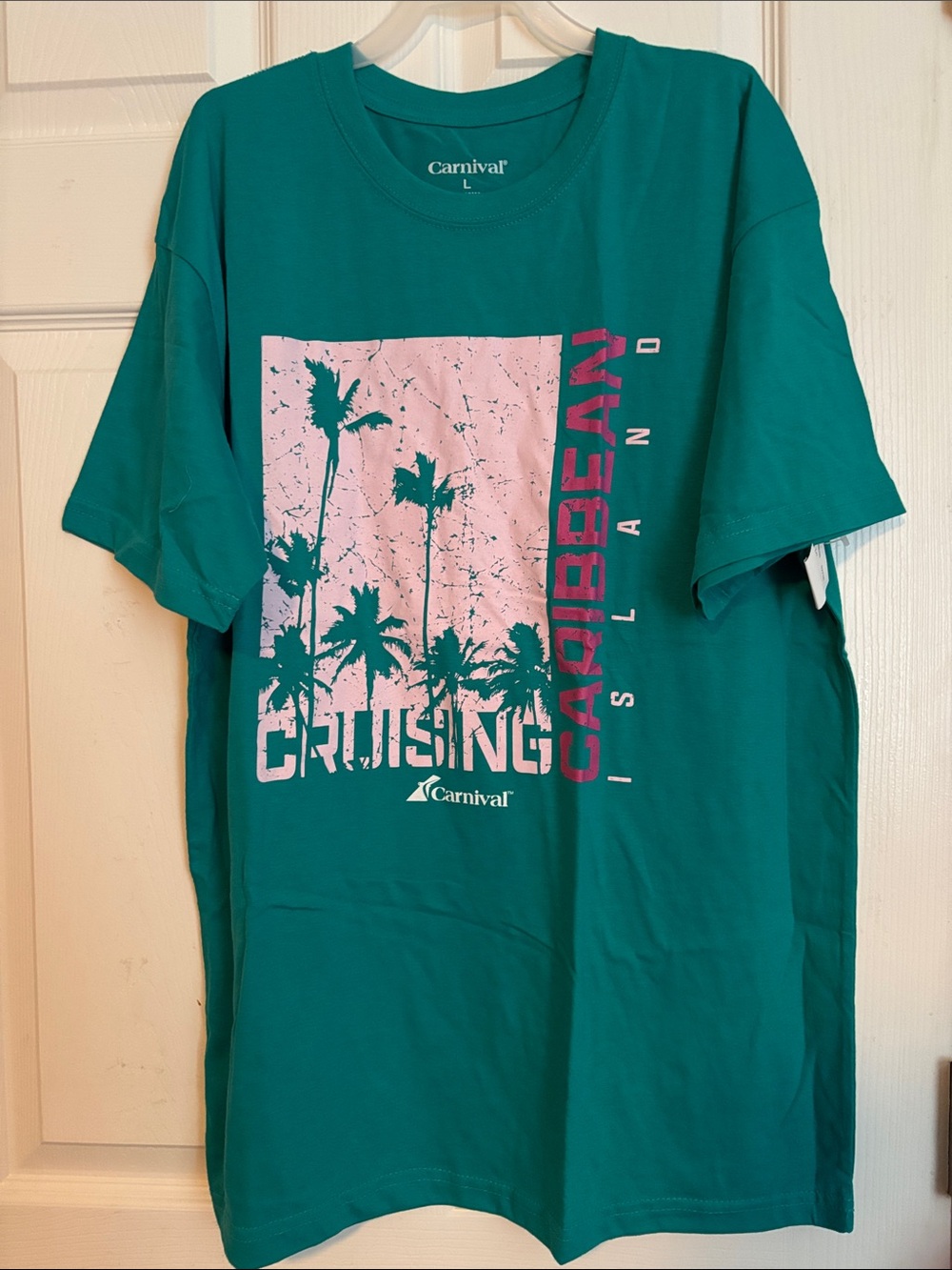 Teal Short-Sleeve 'Cruising Caribbean' Graphic Tee